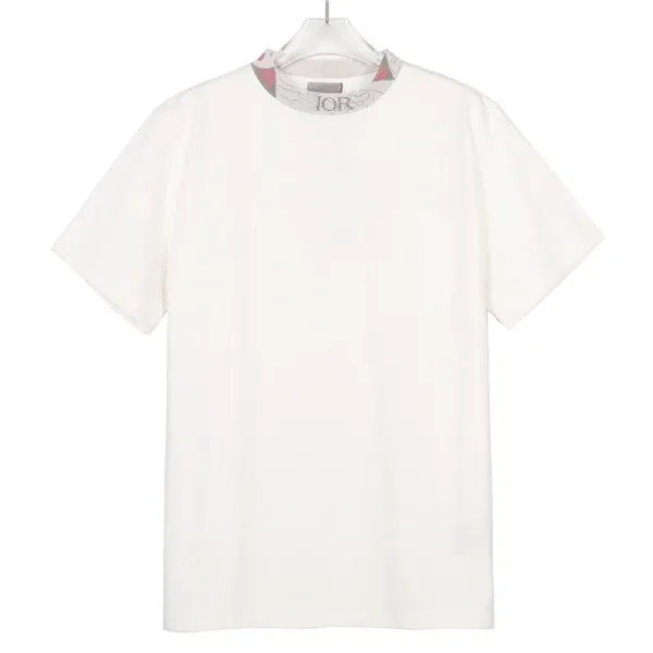 Dior Oblique Collar Pocket T-Shirt White - 1