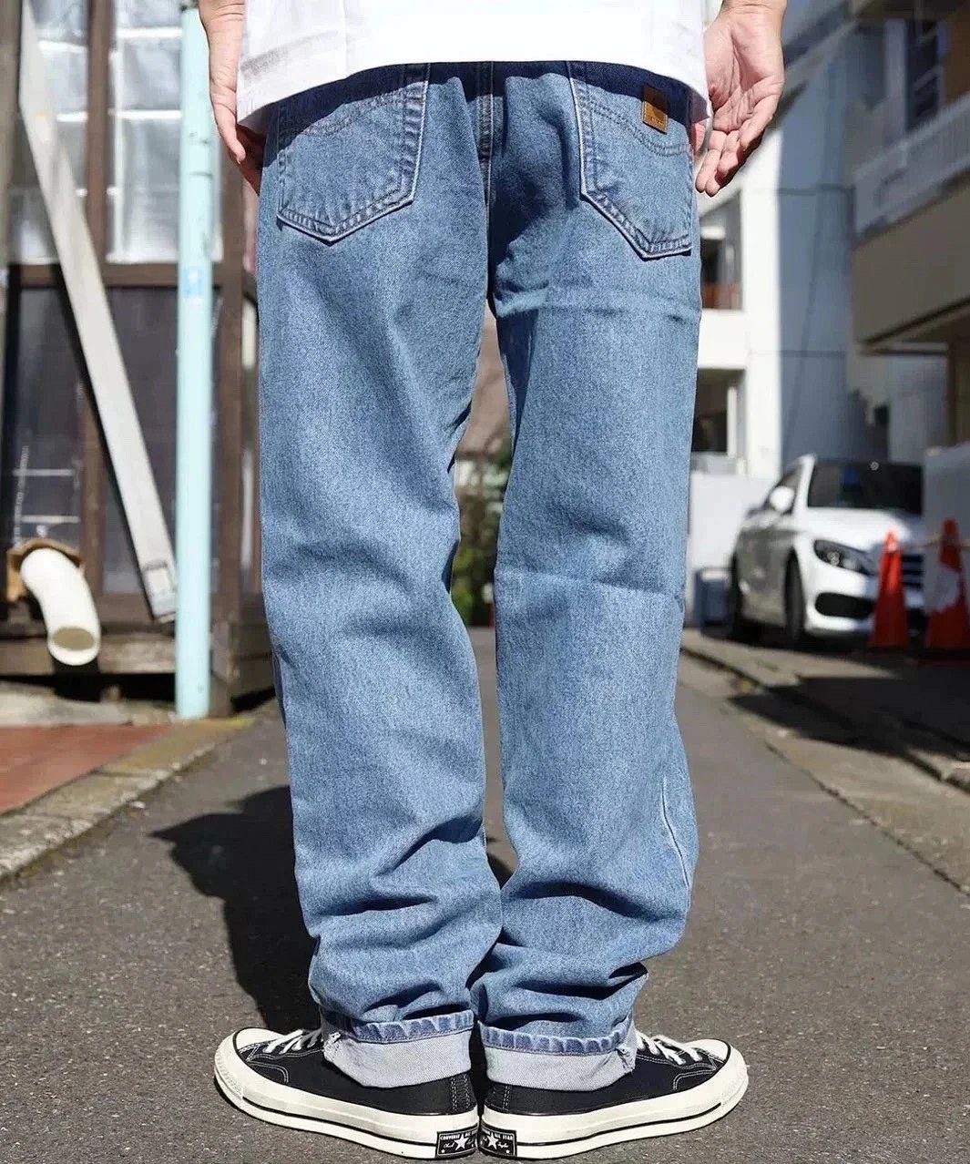 Carhartt Work In Progress Straight Fit Denim Jeans Light Blue product detail 2 in Litbuy spreadsheet finds