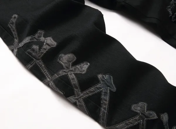 Philipp Plein Skull Embroidered Distressed Denim Jeans - 93