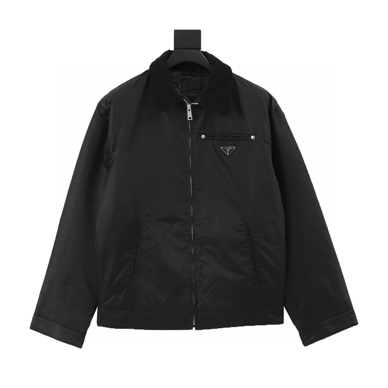 Corduroy Collar Nylon Cotton Jacket