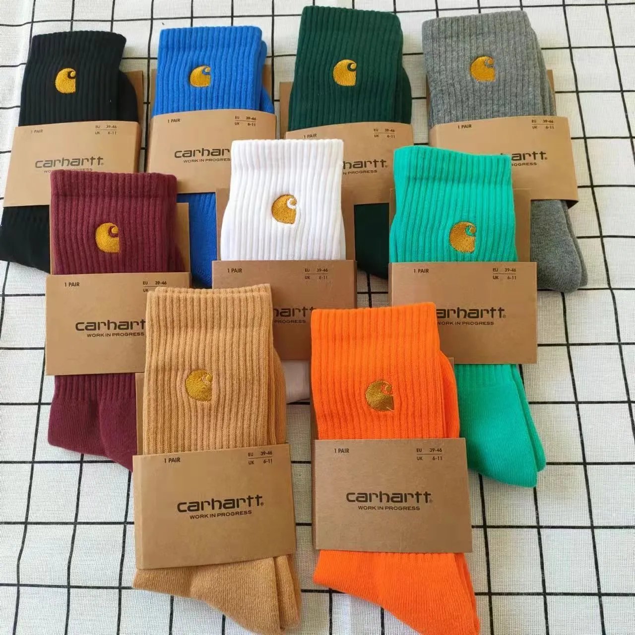 Carhartt WIP Socks Ribbed Logo Crew image 2