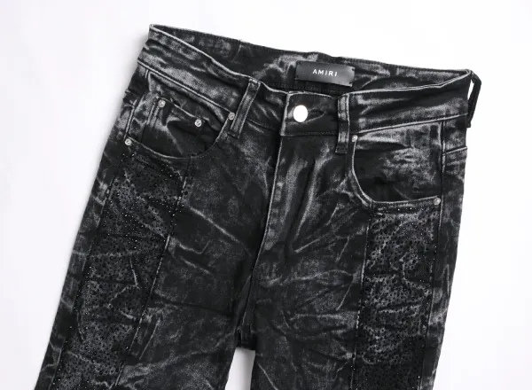 Philipp Plein Skull Embroidered Distressed Denim Jeans - 57