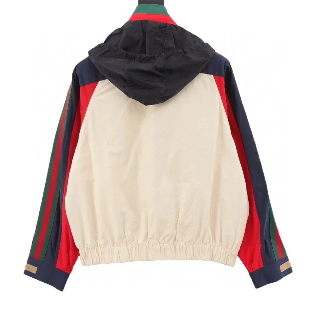 Gucci Nylon Color-Block Windbreaker Jacket - 6