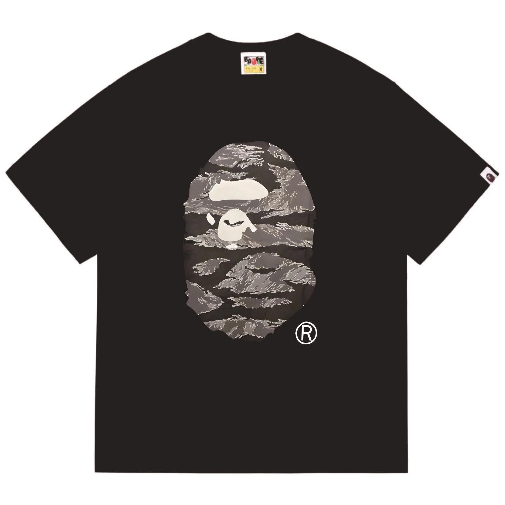 A Bathing Ape Black Graphic Print T-Shirt