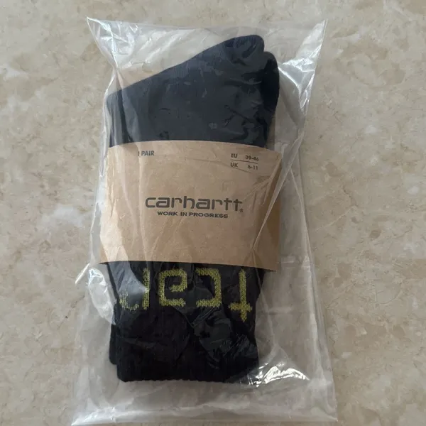 Carhartt Work In Progress Logo Socks Black - 1