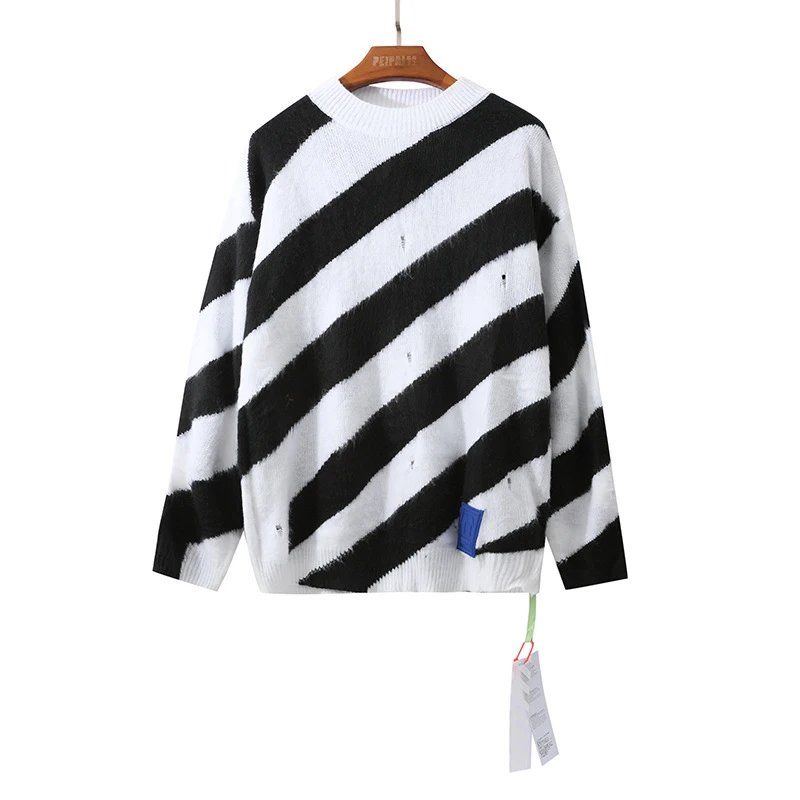Off-White Arrow Print Multicolor Black Sweater - 40