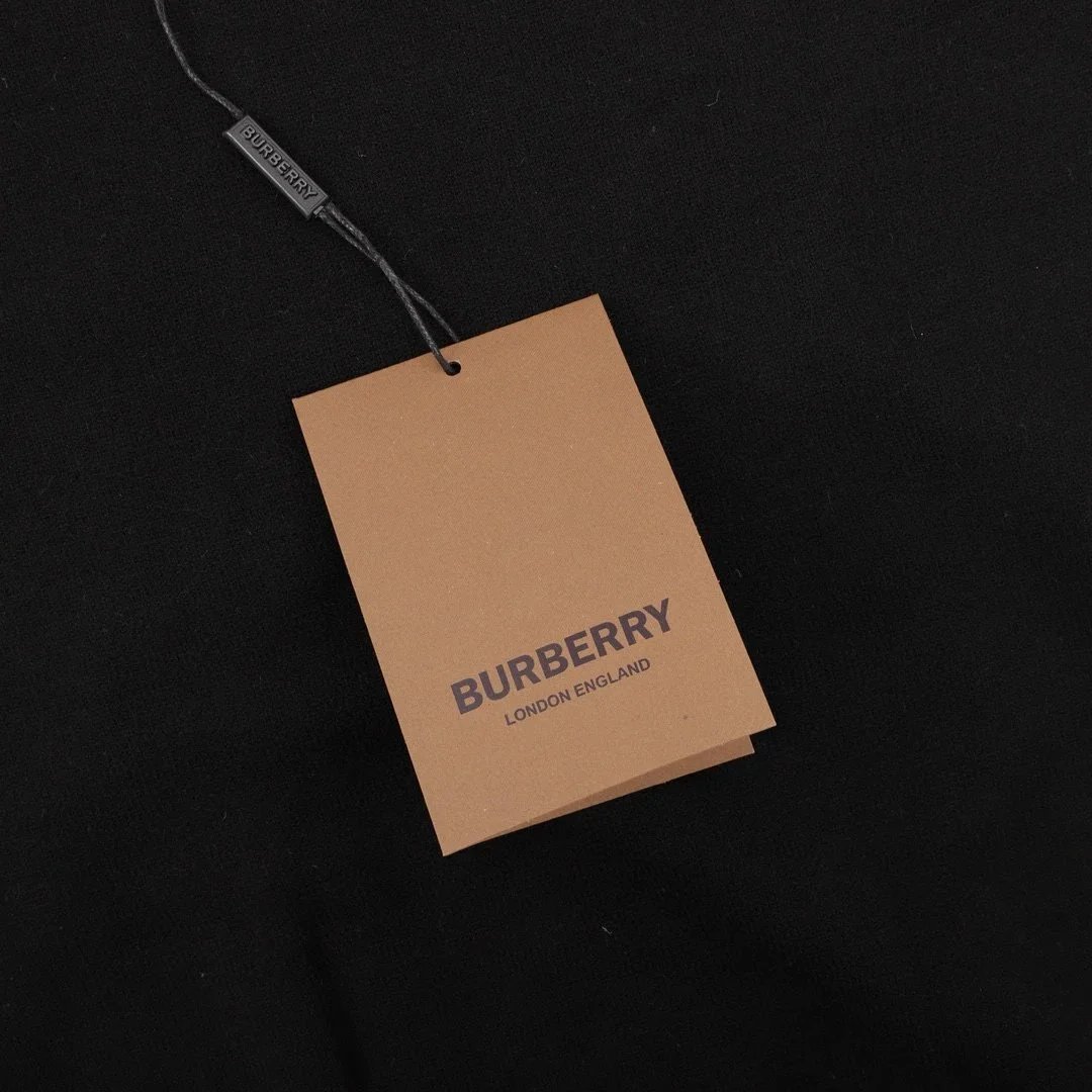 Burberry Check-Elbow Patch Crewneck Sweater Black - 10