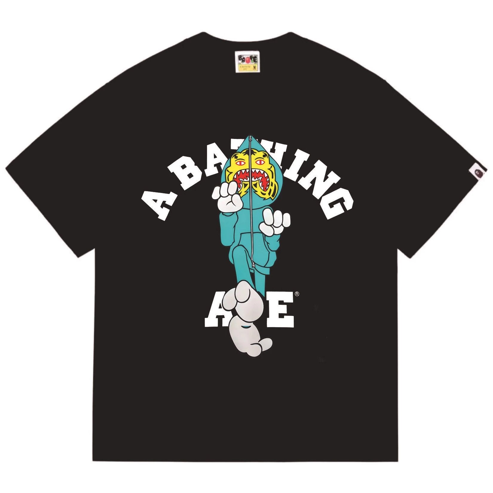 A Bathing Ape Black Graphic Print T-Shirt