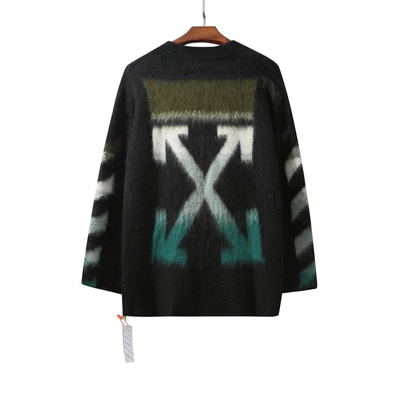 Off-White Arrow Print Multicolor Black Sweater - 60