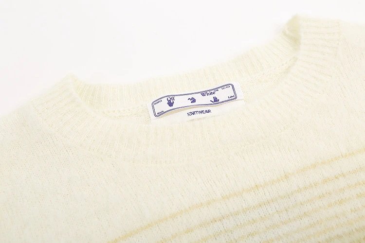 Off-White Arrow Print Multicolor Black Sweater - 16