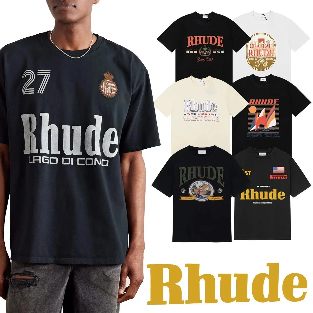 Short sleeved men's and women's loose casual pure cotton printed T-shirt