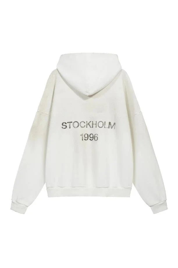 AC Washed Distressed 1996 Hooded Sweatshirt photo 3