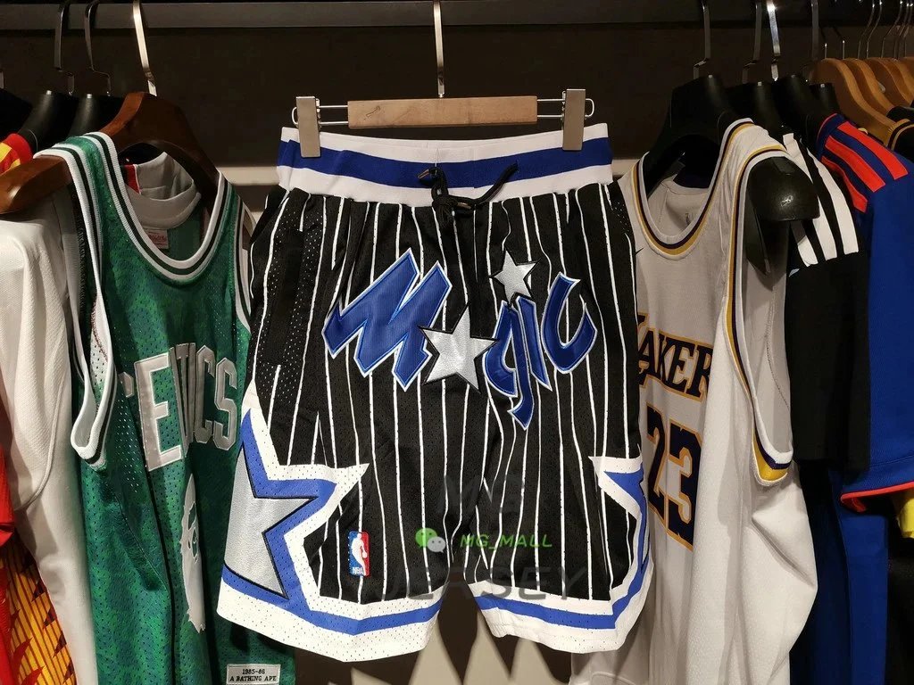 NBA Retro Basketball Shorts Purple Yellow Lakers Style
