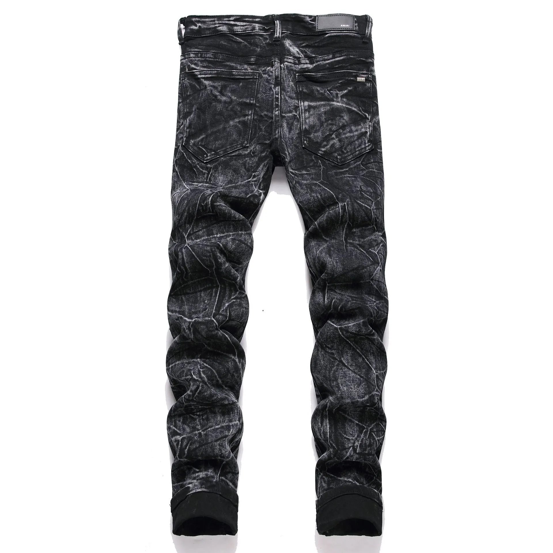Philipp Plein Skull Embroidered Distressed Denim Jeans - 53