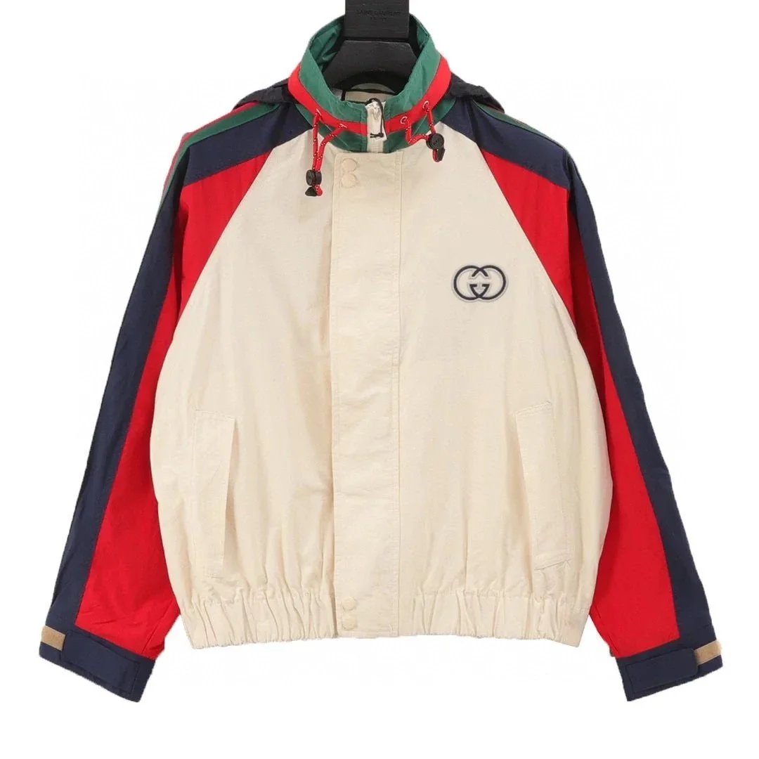 Gucci Nylon Color-Block Windbreaker Jacket - 5