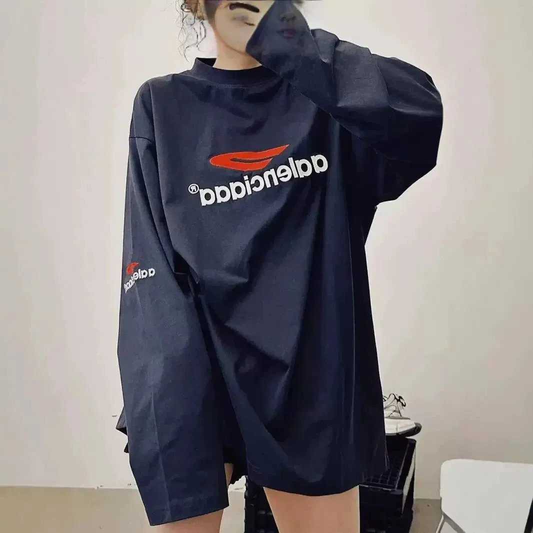 Embroidered Long Sleeve T-Shirt