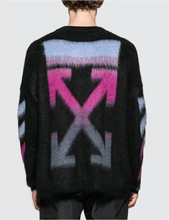 Off-White Arrow Print Multicolor Black Sweater - 14