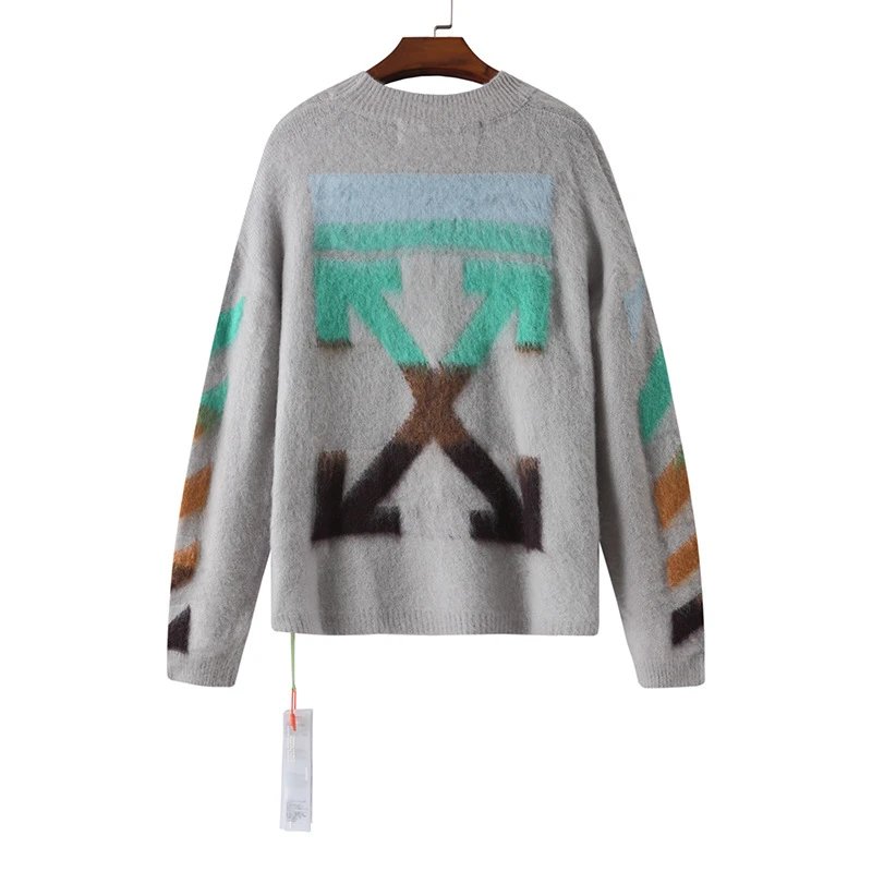 Off-White Arrow Print Multicolor Black Sweater - 36