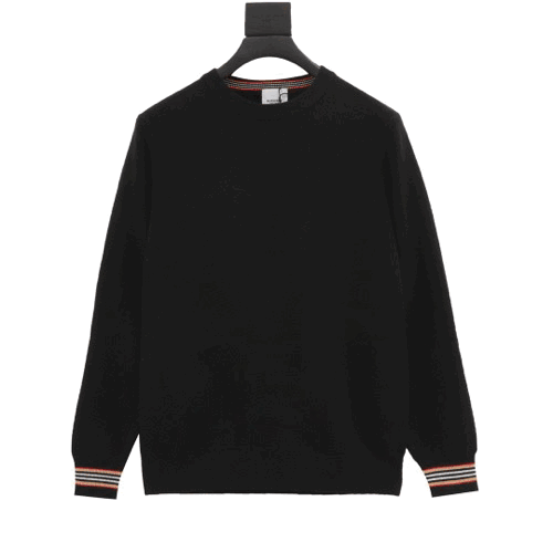Burberry Classic Check Elbow Patch Sweater Black product detail 2 in Litbuy spreadsheet finds