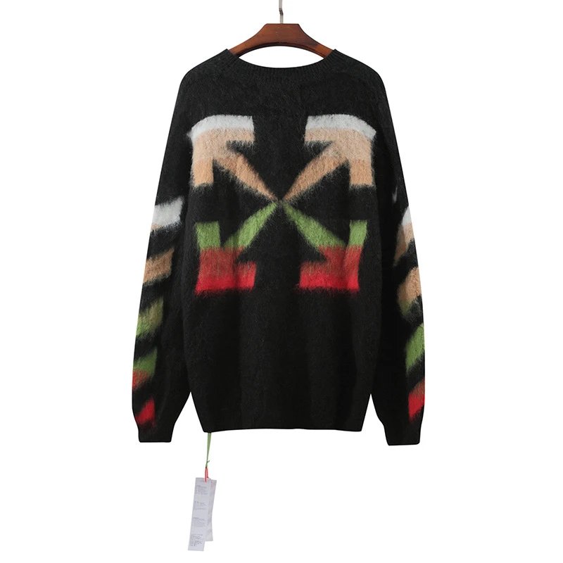 Off-White Arrow Print Multicolor Black Sweater - 64