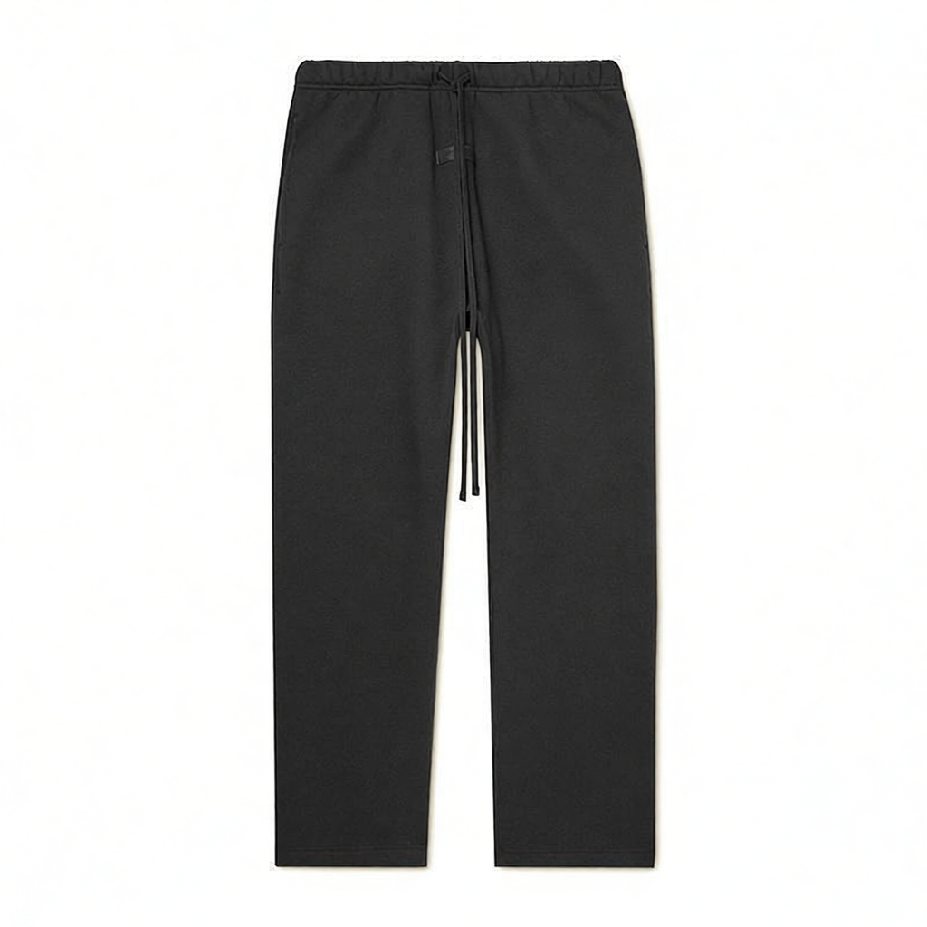 Black Straight-Leg Pants