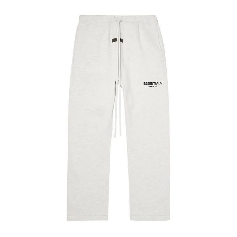 Light Oat Straight-Leg Pants