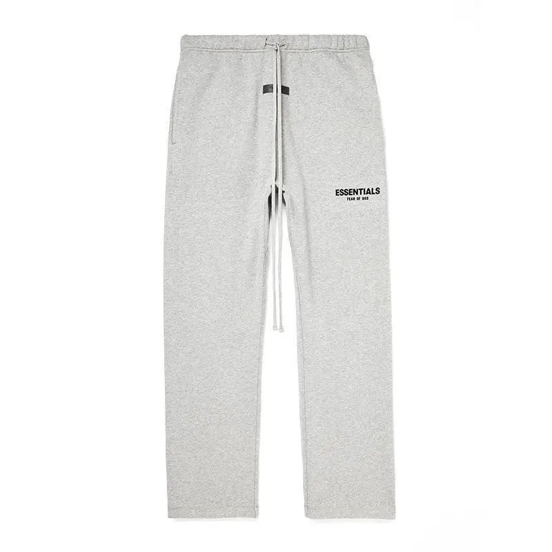 Dark Oat Straight-Leg Pants
