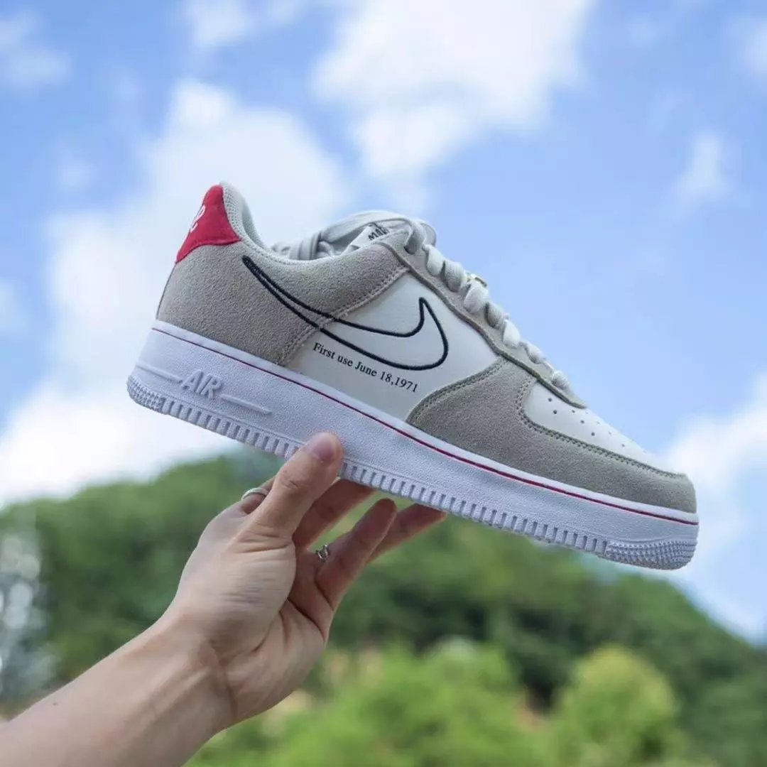 秋冬季耐克AF1空军一号米白红金扣新款男女低帮Nike板鞋百搭休闲运动鞋潮