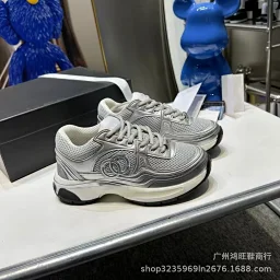 thumbnail for cc xlr 运动鞋女2024新款网面百搭低帮休闲鞋厚底老爹鞋女