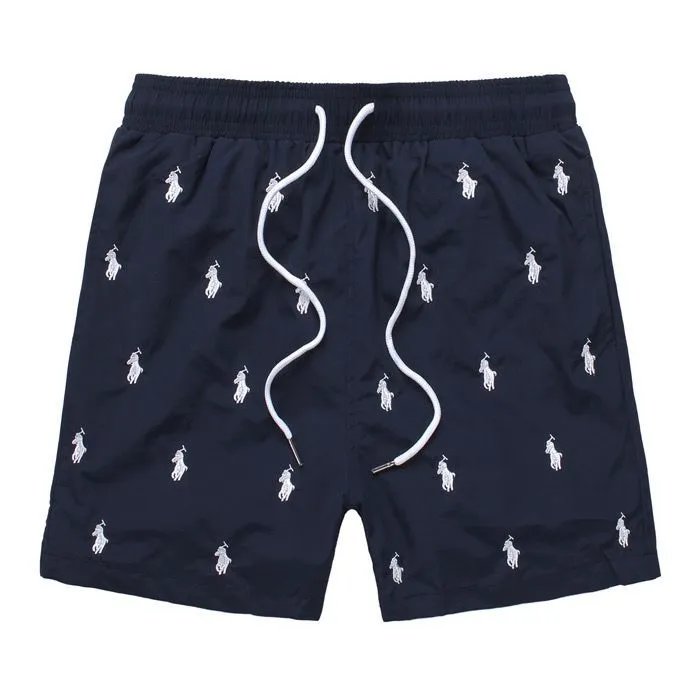 XM D Quick-Dry 5-Inch Shorts Summer Men's Small Horse Embroidery Beach Shorts