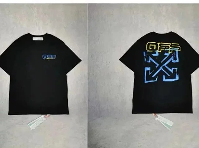 Off-White Arrow Logo Graphic T-Shirt Black - 18