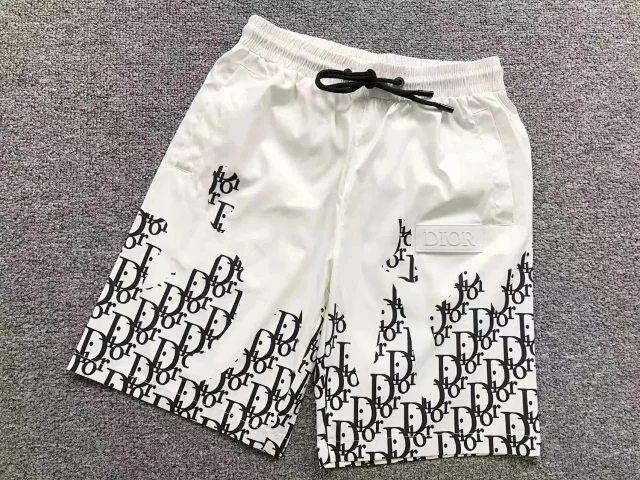 Dior Shorts Drawstring with logo embroidery and monogram side panels product detail image 4