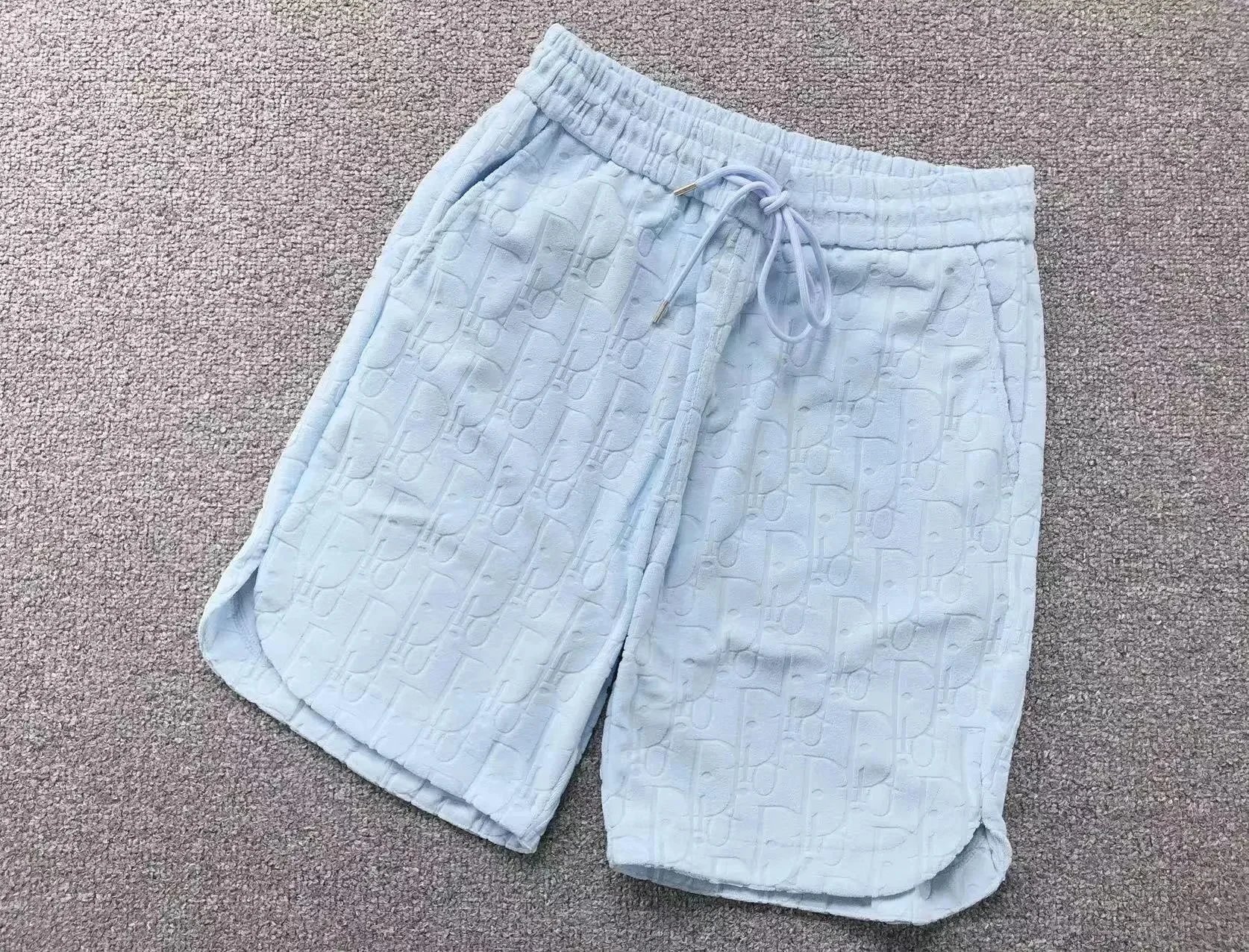 Dior Shorts Drawstring with logo embroidery and monogram side panels image 14