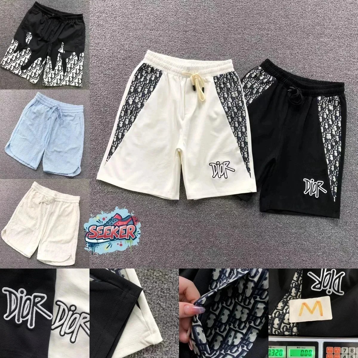Dior Oblique Jacquard Shorts Black - 2