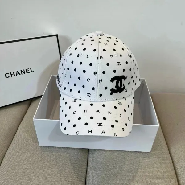 Chanel Straw Hat with Logo Silk Band Beige Hat - 11