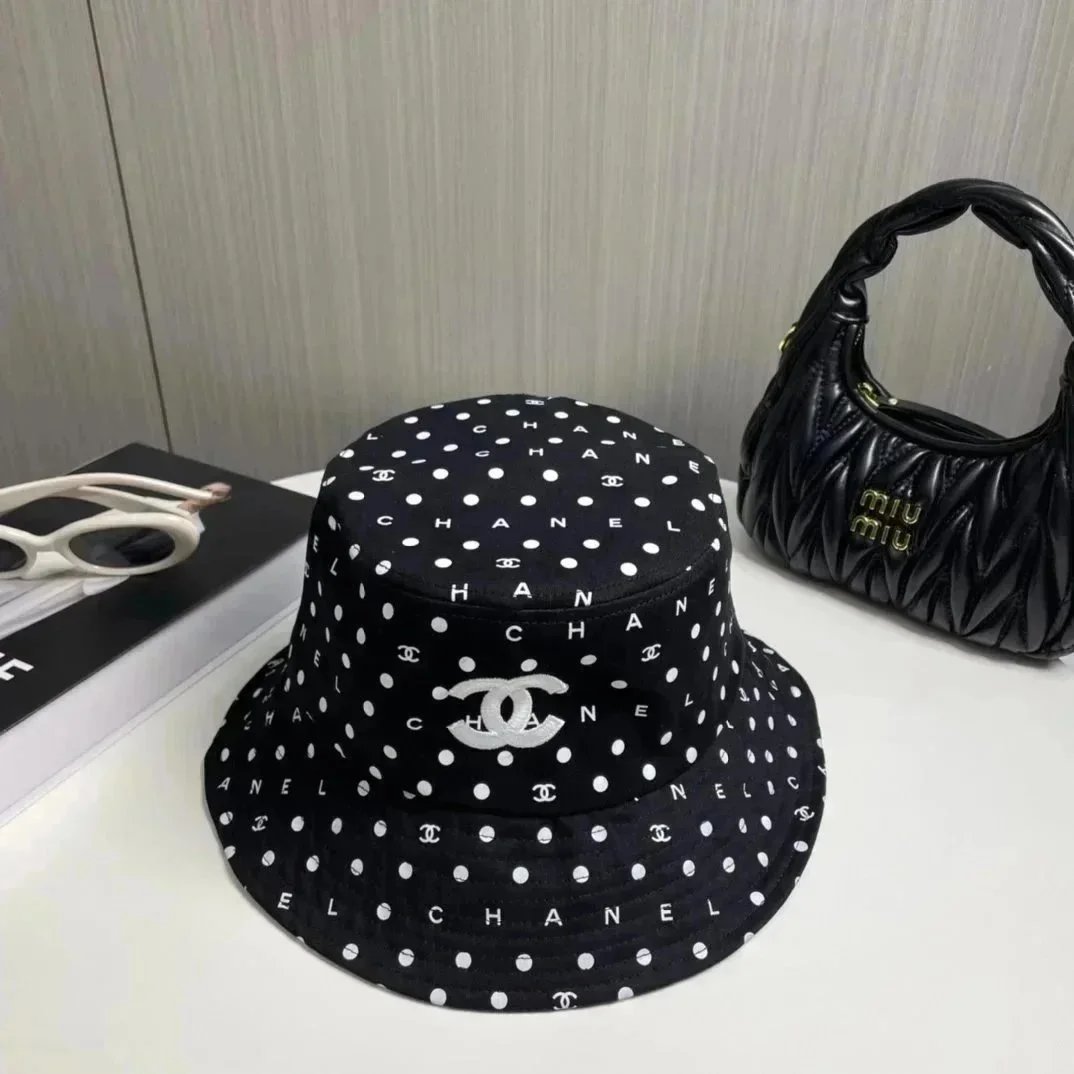 Chanel Hats Logo-embroidered baseball caps and bucket — 30
