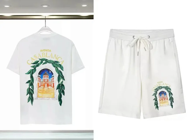 Casablanca Matching Sets Graphic Print T-Shirt and Shorts Set product detail image 4