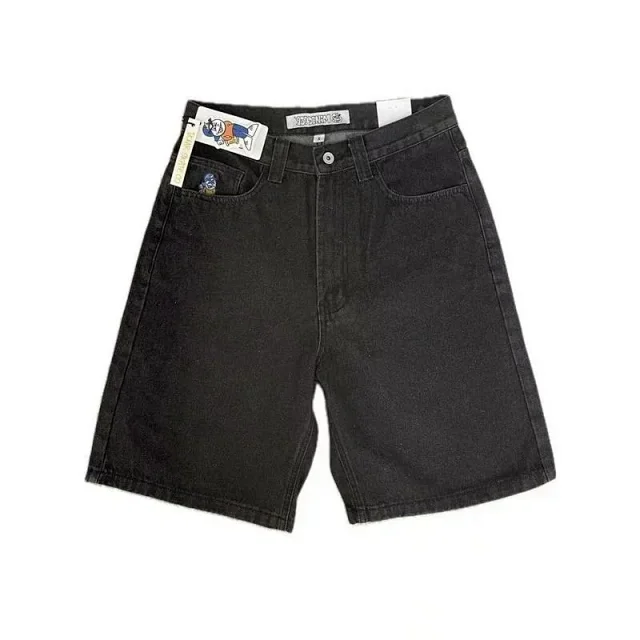 JNCO Shorts Baggy denim with embroidered graphic details product detail image 3
