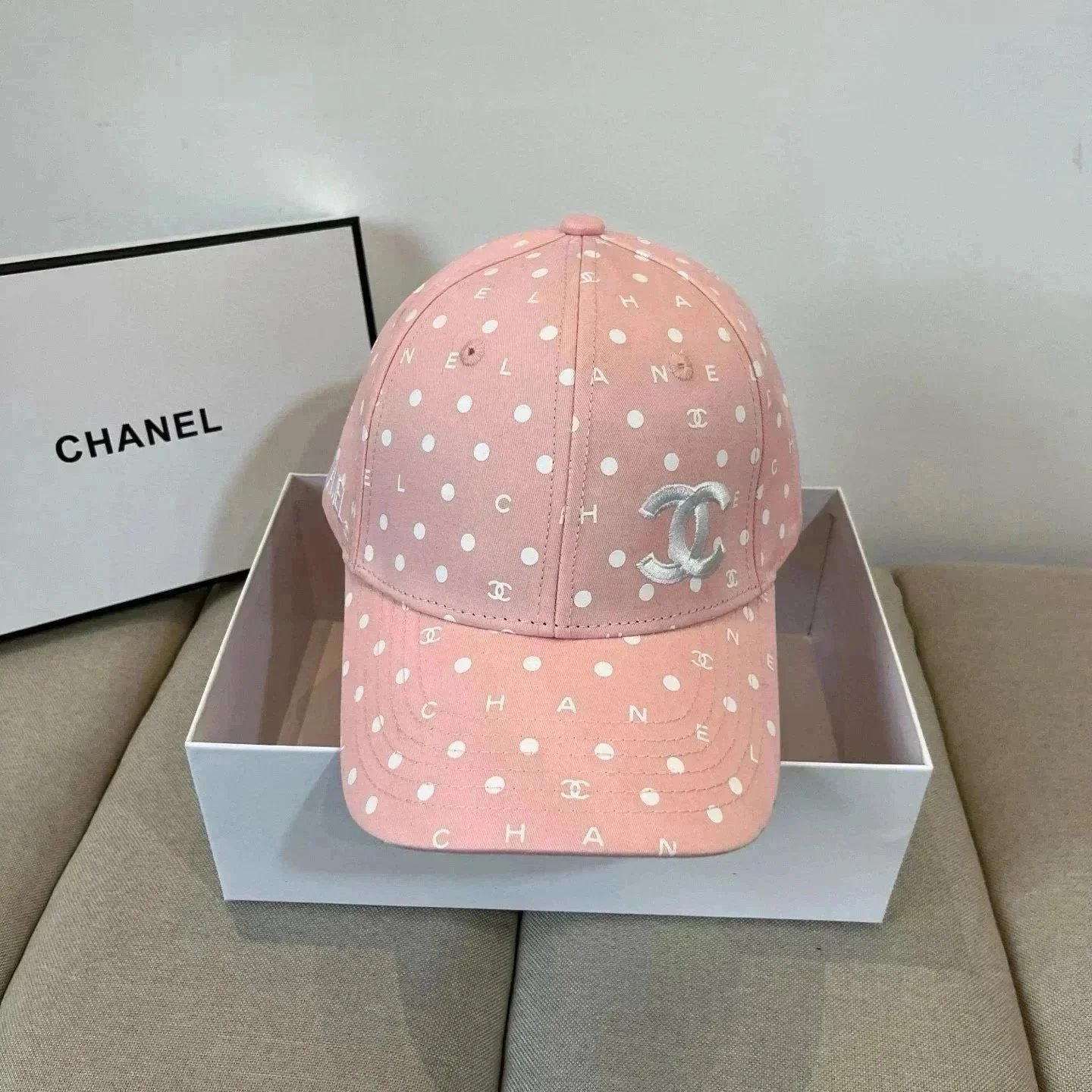 Chanel Hats Logo-embroidered baseball caps and bucket — 11