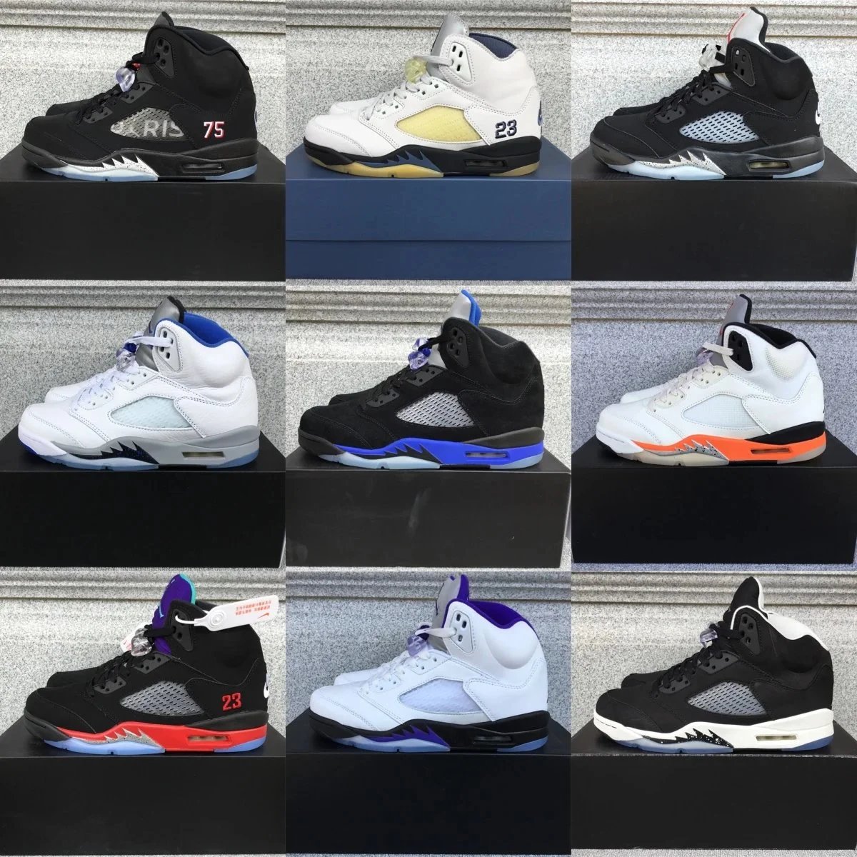 Air Jordan 5 Retro High Top Basketball Sneakers