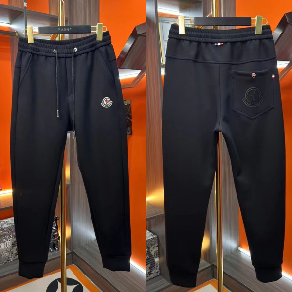 Moncler Genius Logo-Embroidered Black Sweatpants - 1
