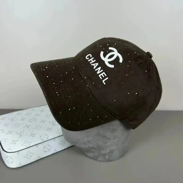 Chanel Straw Hat with Logo Silk Band Beige Hat - 8