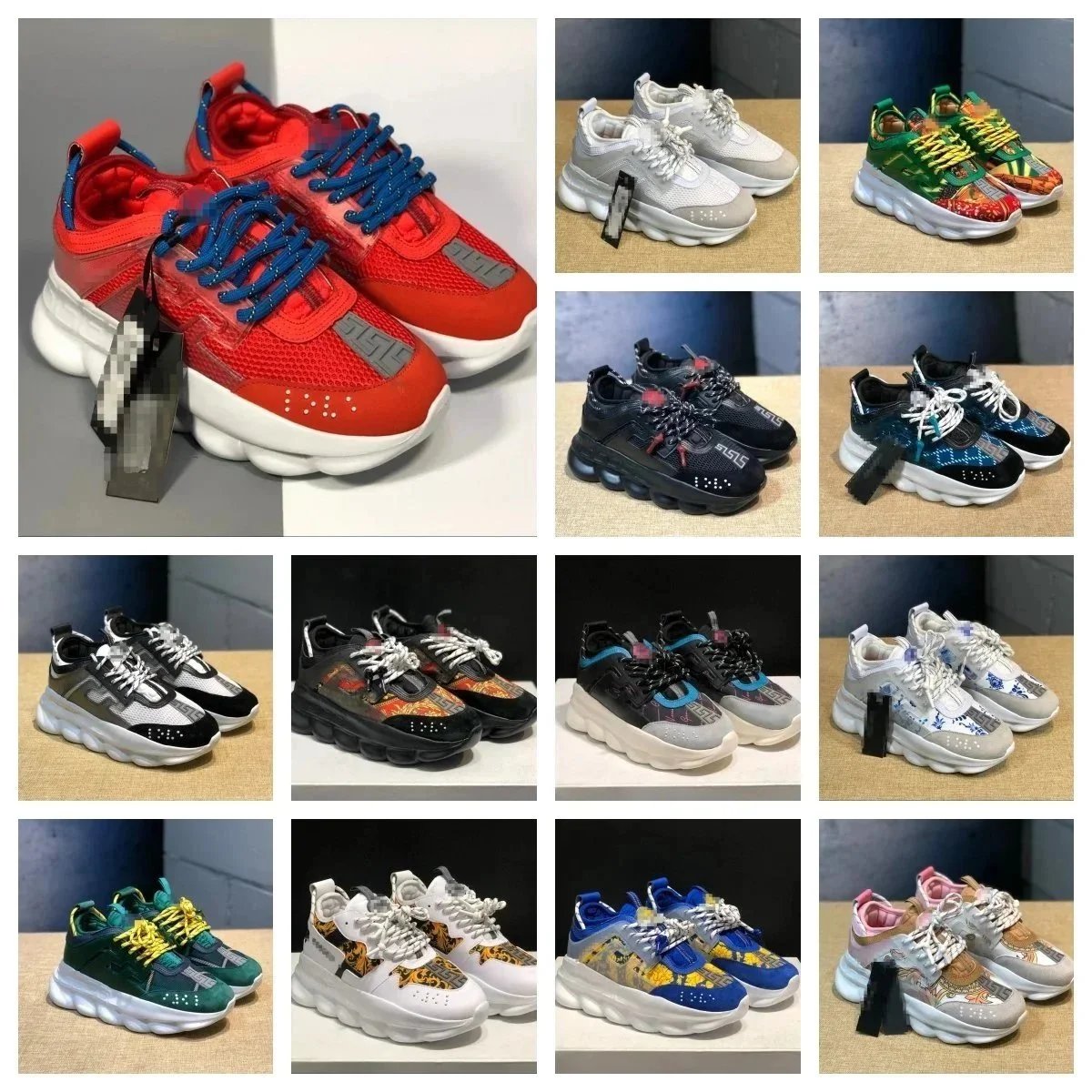 AB retro dad thick soled casual sports shoes for men and women, couple shoes