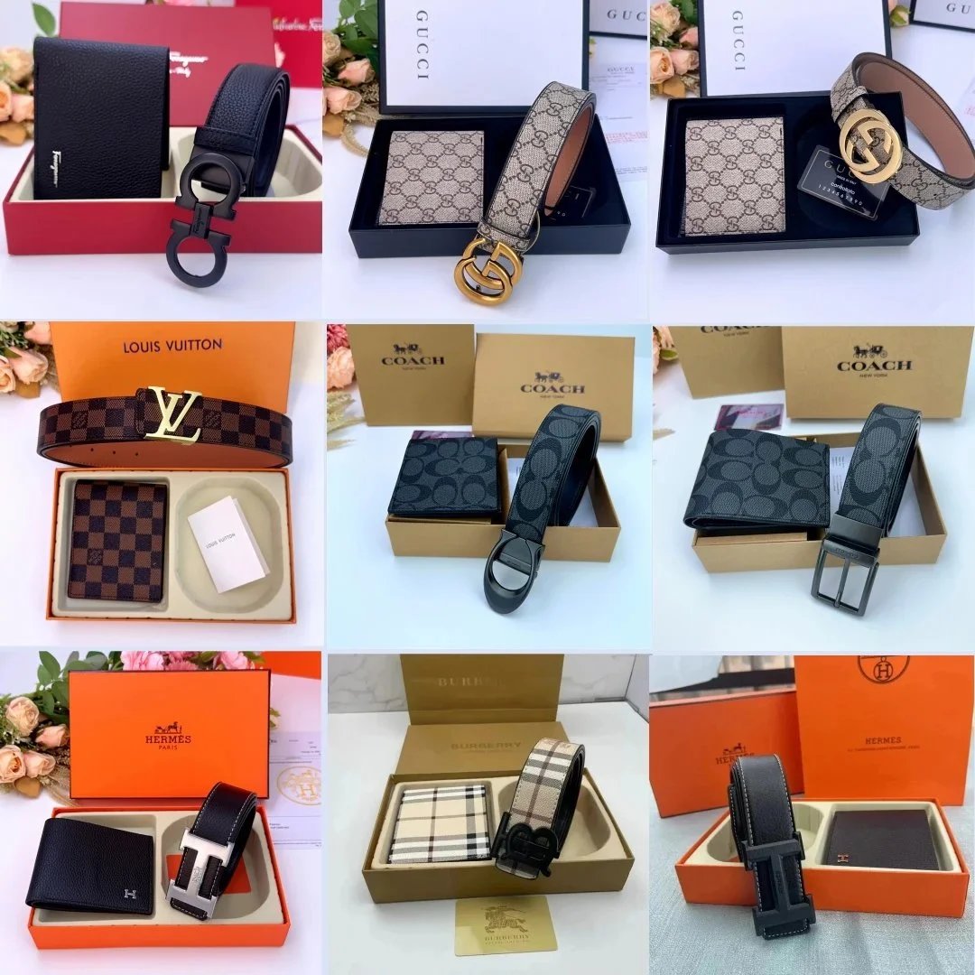 HOT7 Multiple Brand Gift Boxes, Wallets, Belts