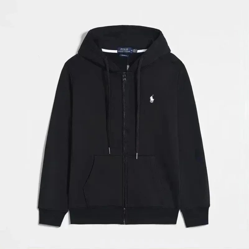 Black Zipper with White Logo