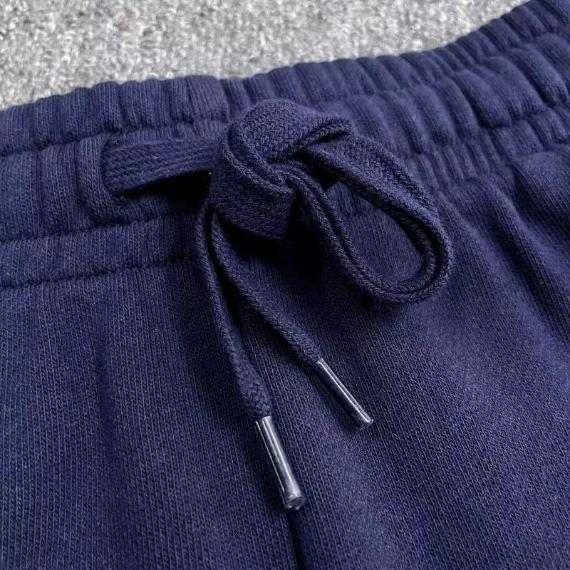 9105色入法式纯色运动裤24夏季新品男士休闲松紧腰头棉质弹力休闲裤针织抽绳短裤潮GH8274 14