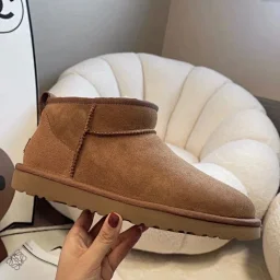 thumbnail for Zhou Dongyu's fur integrated snow boots mini1.0 mini ll classic unisex cotton boots thickened outdoor snow boots