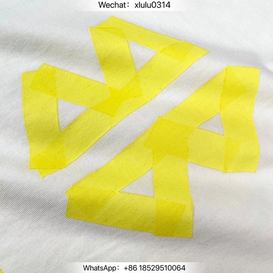 Jasonreps front and back yellow tape short sleeves