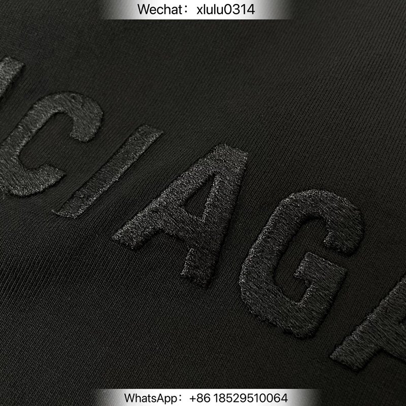 BLCG 两面穿刺绣字母短袖