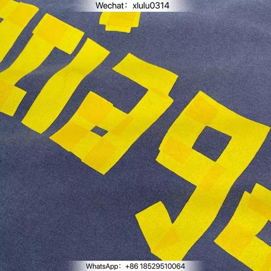Jasonreps Yellow Front & Back Print Short Sleeve Tee